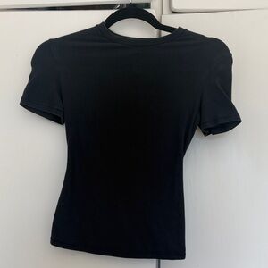 SKIMS Black Short Sleeve Tee